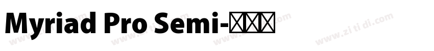 Myriad Pro Semi字体转换